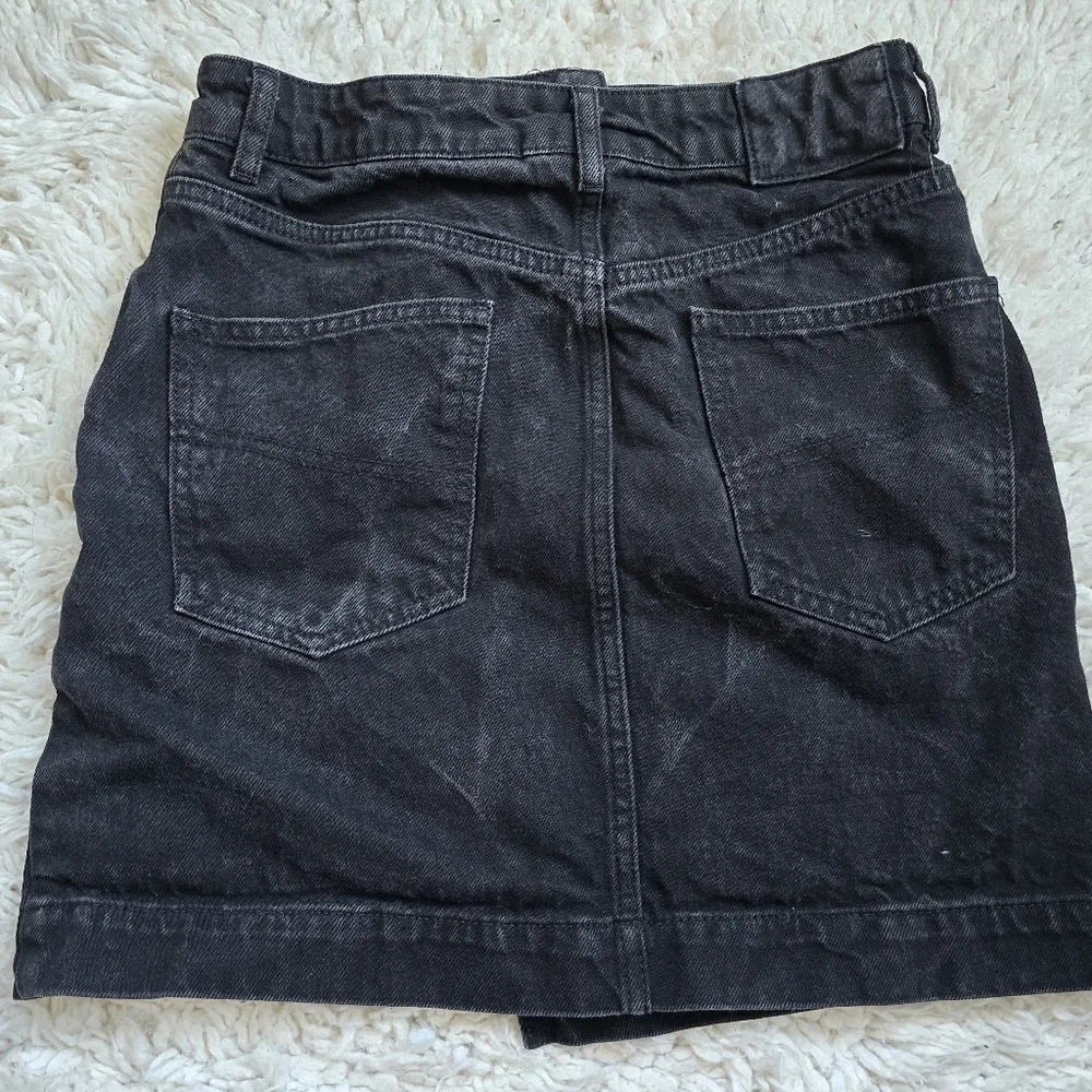 Asos Collusion Black Denim Skirt